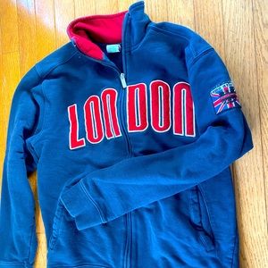 LONDON zipped jacket /sweatshirt